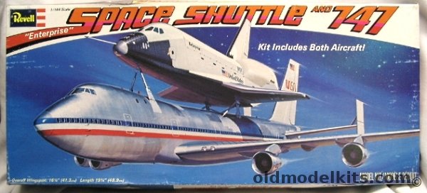 Revell 1/144 Space Shuttle 'Enterprise' and 747, H177 plastic model kit